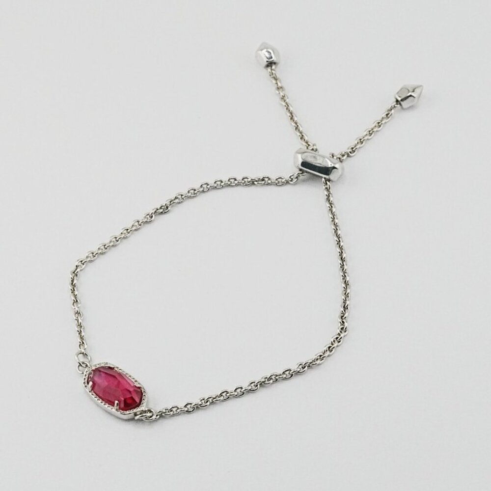Kendra Scott Oval Fuchsia Glass Shell